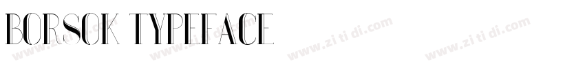 Borsok Typeface字体转换